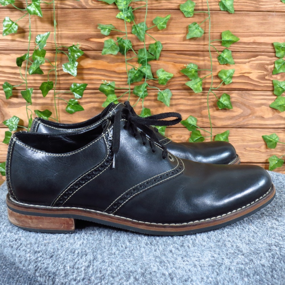 Cole Haan C10439 Mens Oxford Shoes Size 10.5 M Dress Business Black Leather - Picture 4 of 9